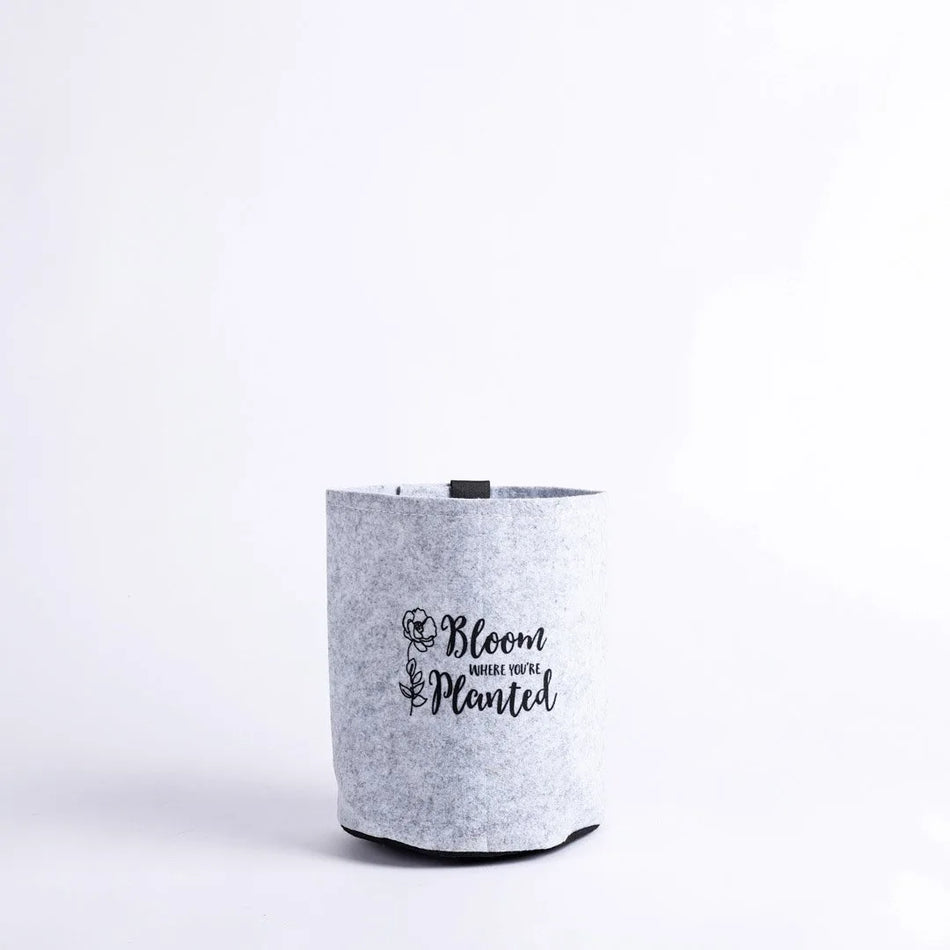 Grow Bag Bloom Grey - Velcro Back - 1 Gallon