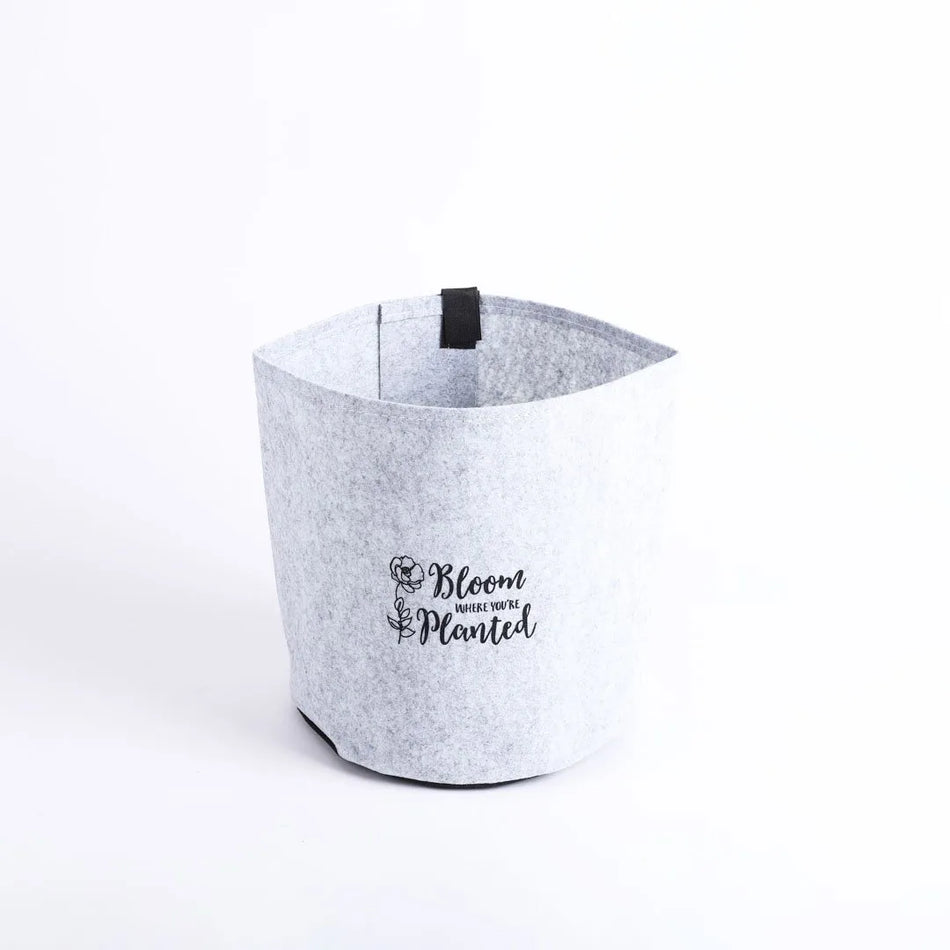 Grow Bag Bloom Grey - Velcro Back - 3 Gallon
