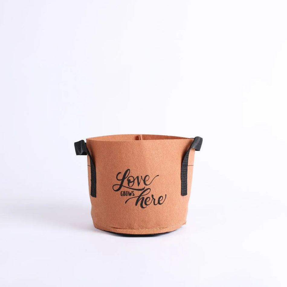 Grow Bag Love Terra Cotta  - Handles - 1 Gallon
