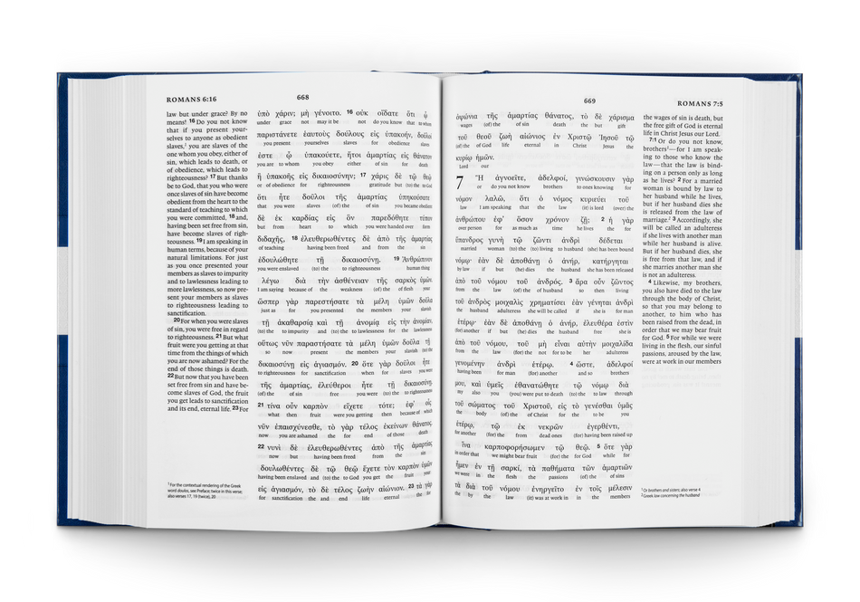 Greek-English Interlinear ESV New Testament: Nestle-Aland Novum Testamentum Graece (NA28) and English, product view 2