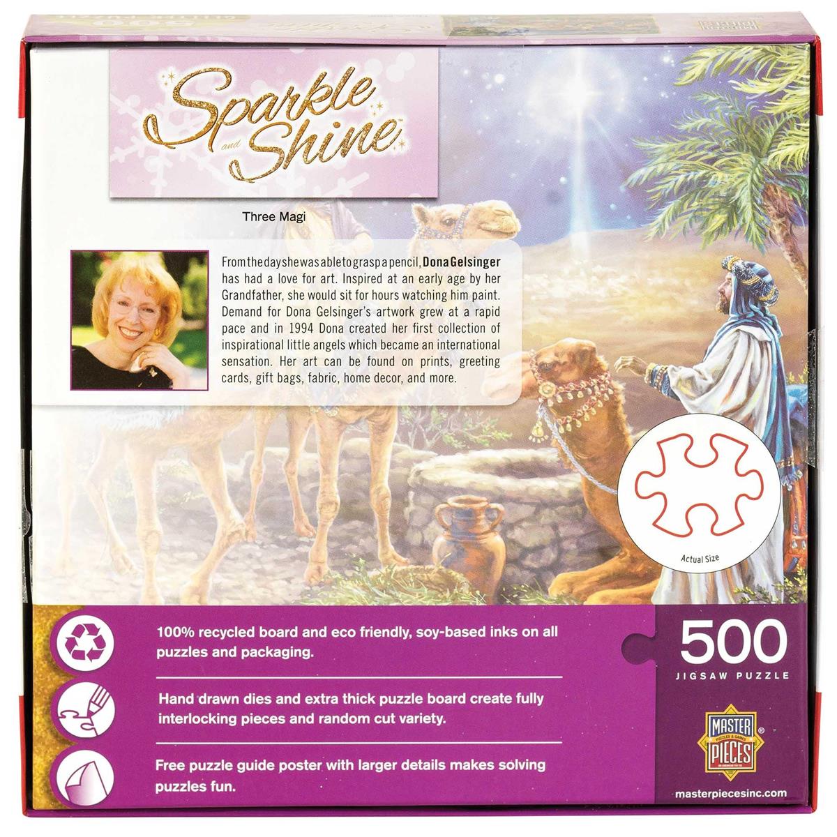 Three Magi Glitter Puzzle 500 Pieces by Dicksons, product view 2