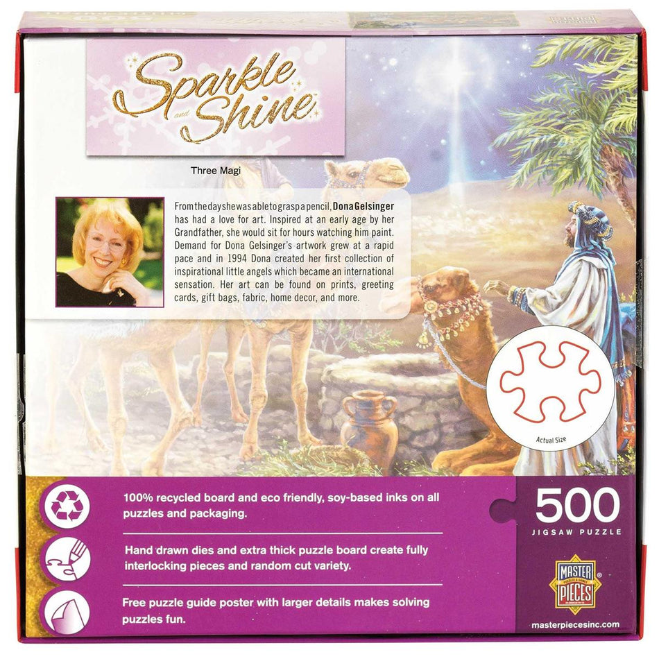 Three Magi Glitter Puzzle 500 Pieces by Dicksons, product view 2