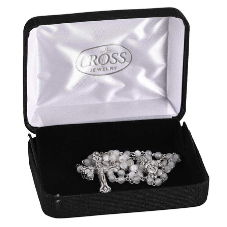 Rosary Lucite Bead Silver Plate 12L by Dicksons, product view 2