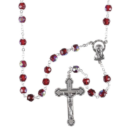 Rosary Red Aurora Borealis Bead 21L by Dicksons