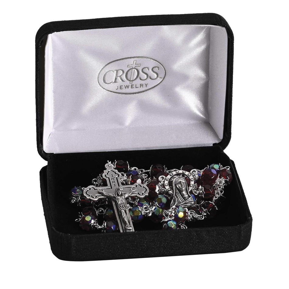 Rosary Red Aurora Borealis Bead 21L by Dicksons, product view 2