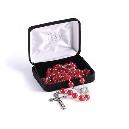 Rosary Red Glass Round Beads 20L by Dicksons, product view 3
