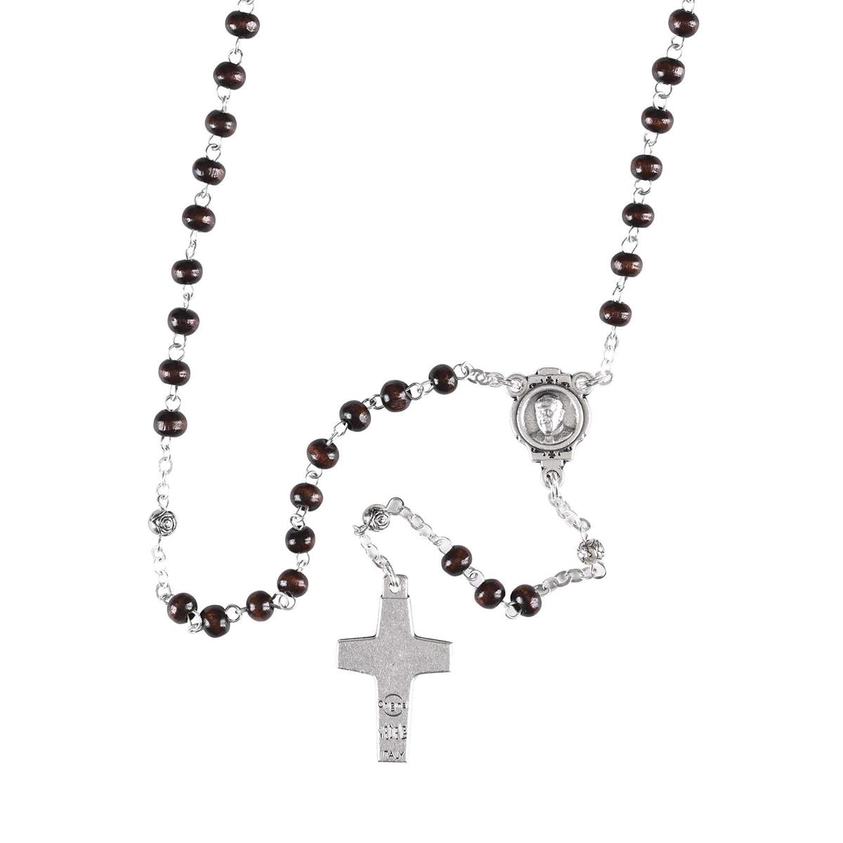 Rosary Pope Francis Wood Bead 13L by Dicksons, product view 3