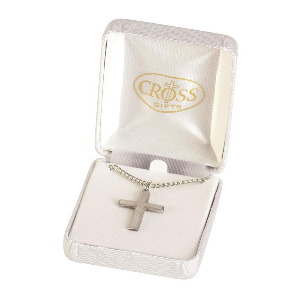 Necklace Pewter Box Cross by Dicksons