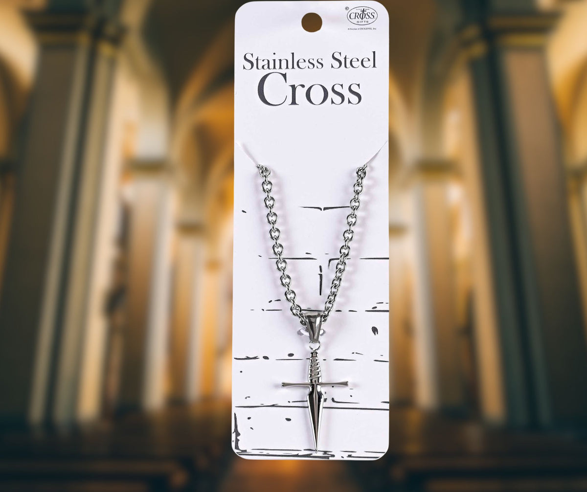 Necklace Boys Sword Cross by Dicksons, product view 3