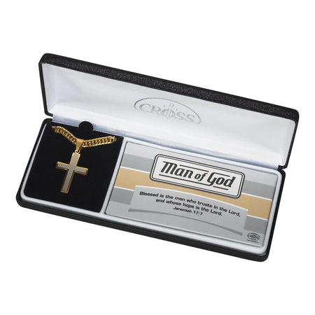 Necklace mog Stainless Steel 2TONE 1" Box Cr-24"ch by Dicksons, product view 4