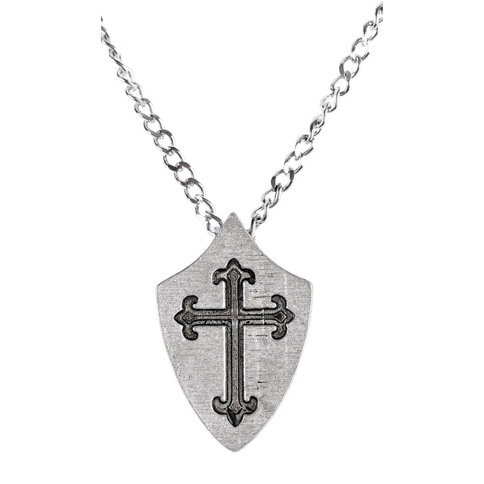 Necklace Eph6:11 Pwt Shield-24"ch by Dicksons