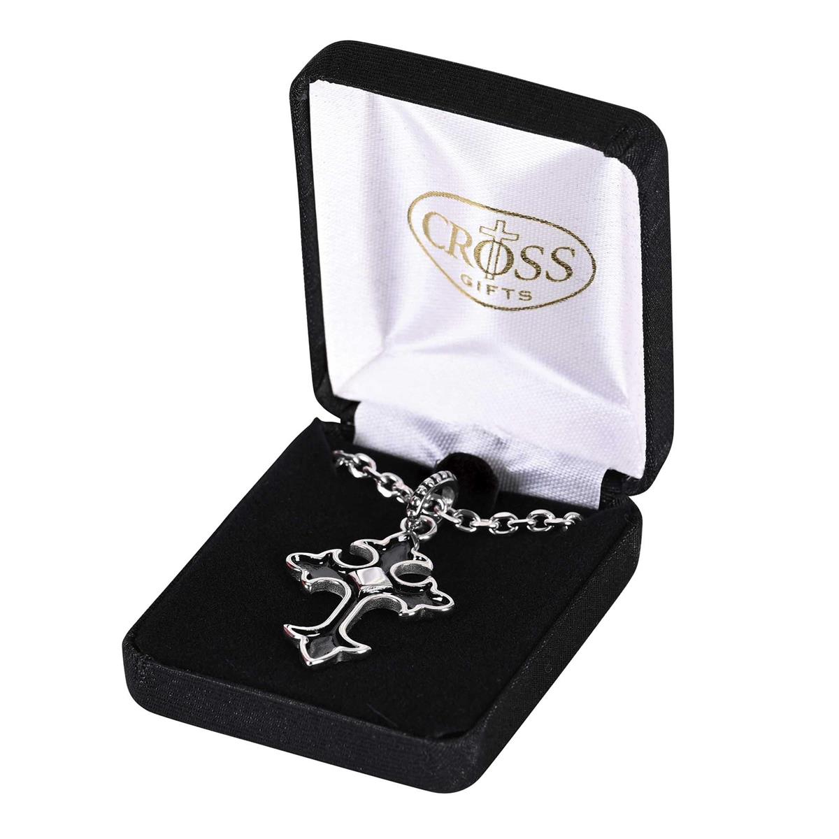 Necklace Bud Cross Stainless Steel (32-6242) by Dicksons, product view 2