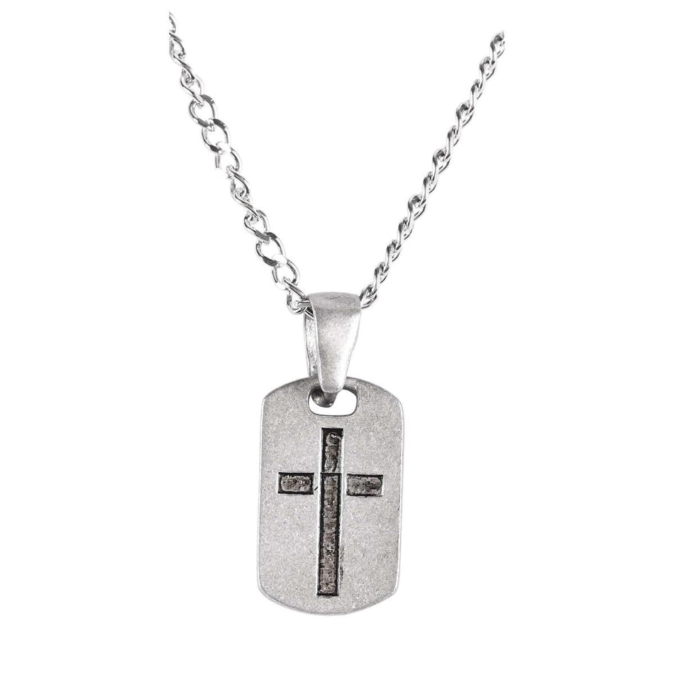Necklace Dogtag Cross Jer.29:11 by Dicksons