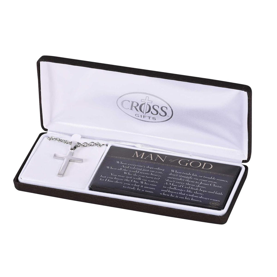 Man Of God Cross Necklace 24"Chain by Dicksons