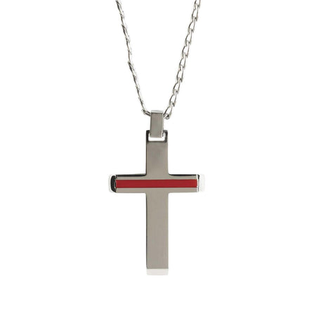 Necklace Josh.1:9 Firefighter Cross by Dicksons, product view 2