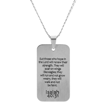 Necklace Dogtag Isaiah 40:31 Eagle by Dicksons, product view 3