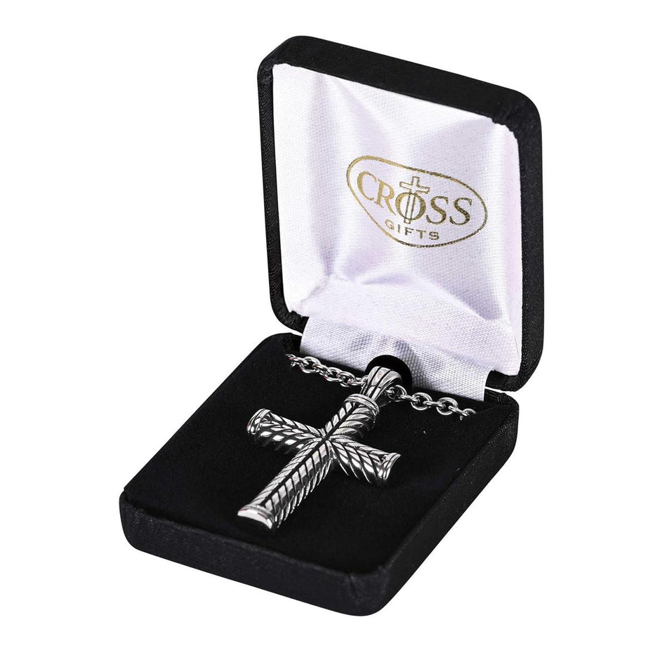 Necklace Antiqued Wheat Boss Cross by Dicksons, product view 2