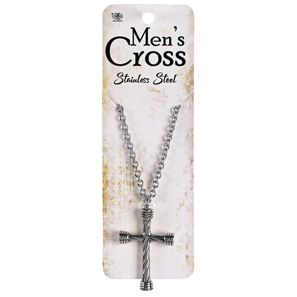 Necklace Antique Rope Cross 24Inch by Dicksons, product view 2