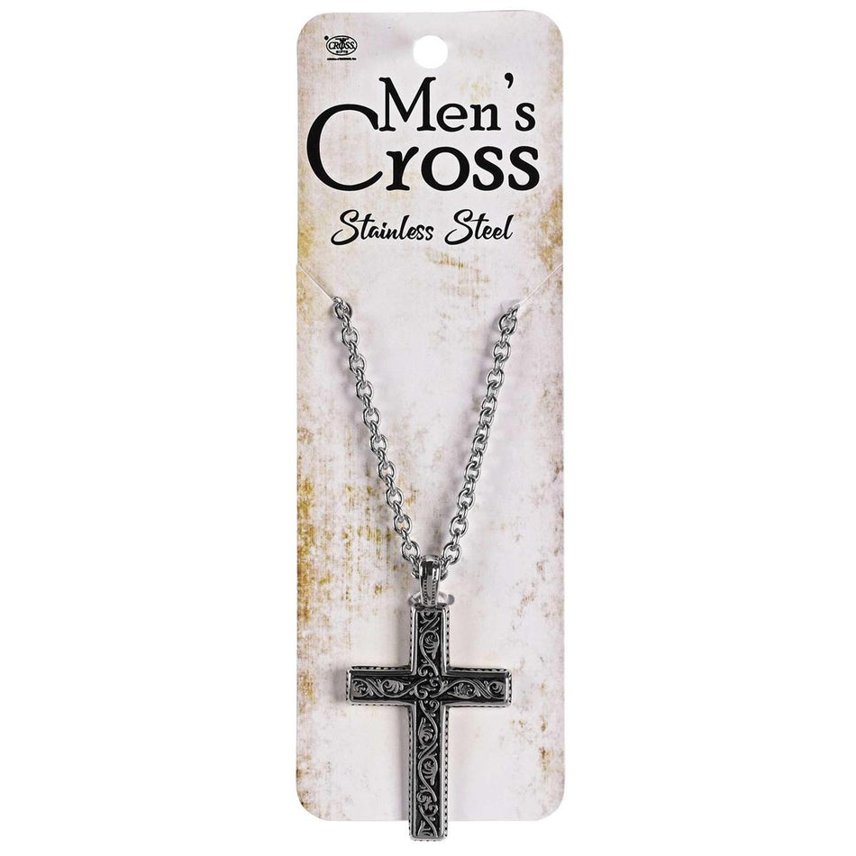Necklace Antique Wheat Cross 24Inch by Dicksons, product view 2
