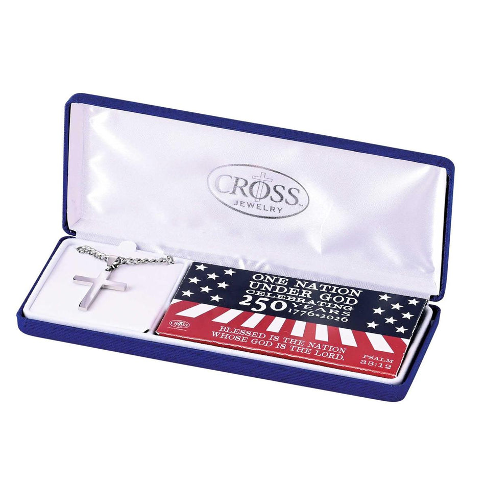Necklace One Nation Under God Mens Cross by Dicksons