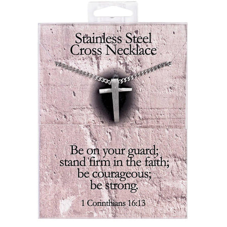 Necklace 1Corinthians 16 Oxide Cross24L by Dicksons