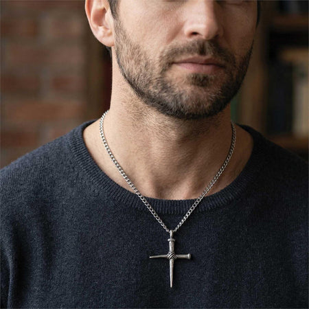 Necklace Nail Cross Christ Endured Death by Dicksons, product view 3