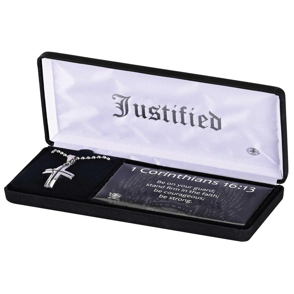 Necklace Be on Guard Diamond Flare Cross by Dicksons