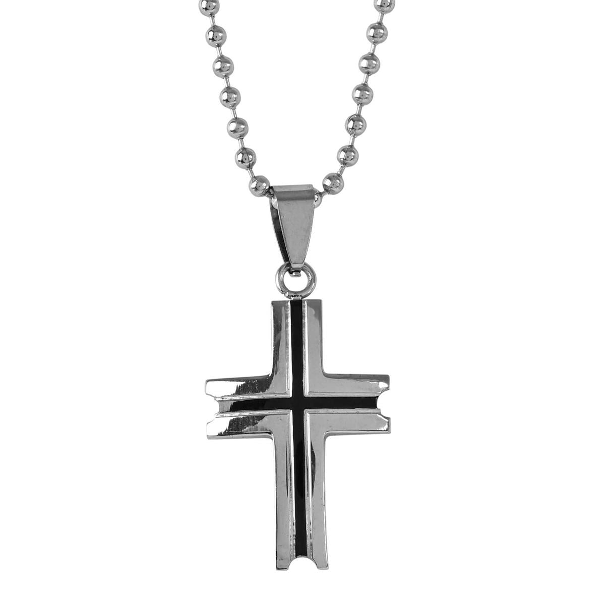 Necklace Be on Guard Diamond Flare Cross by Dicksons, product view 2