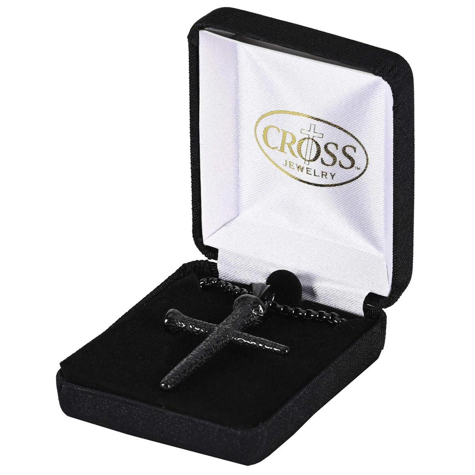Necklace Black Plated Nail Cross by Dicksons, product view 2