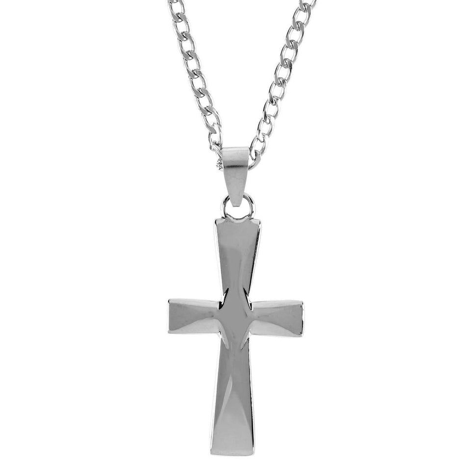 Necklace Bevel Flare Cross 24L by Dicksons, product view 2
