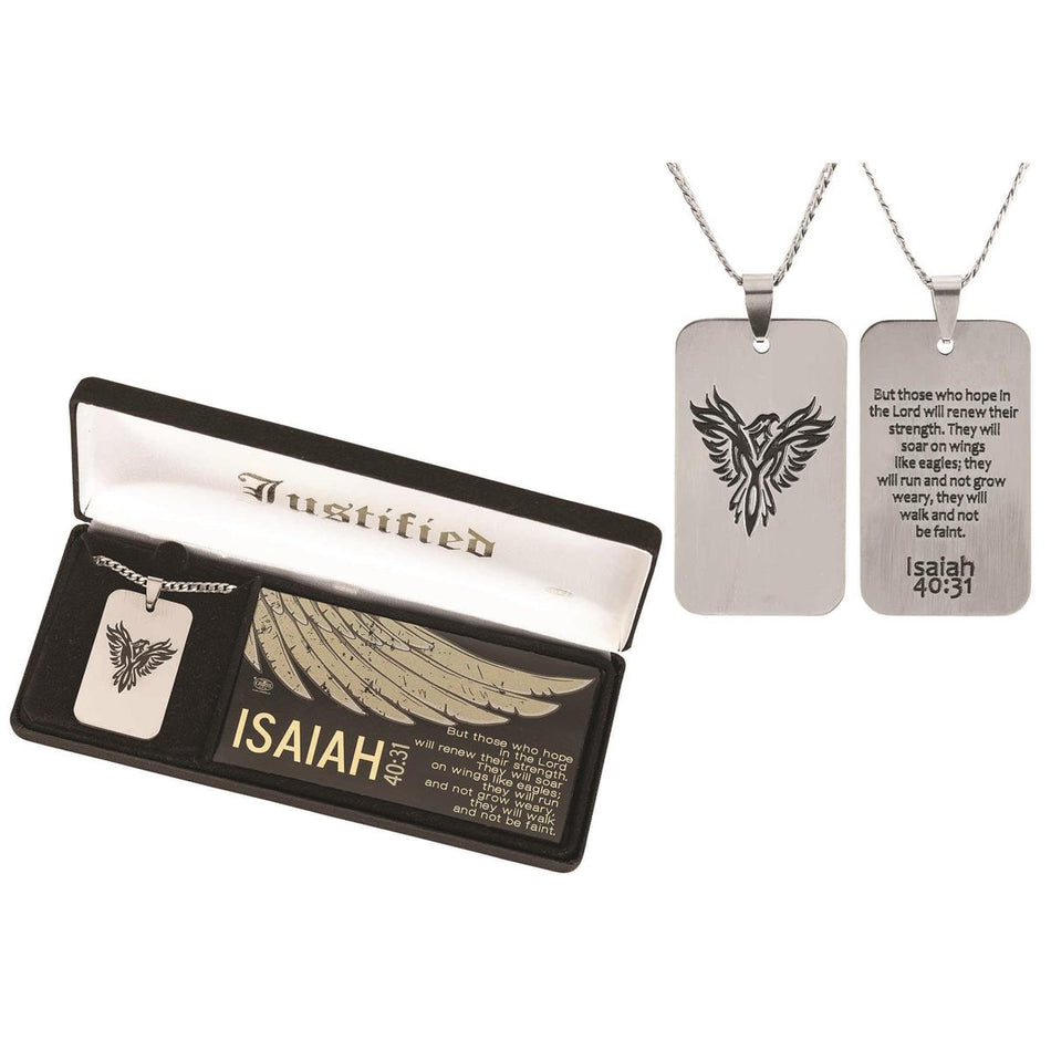 Necklace justified/is40:31 Dogtag-24" by Dicksons