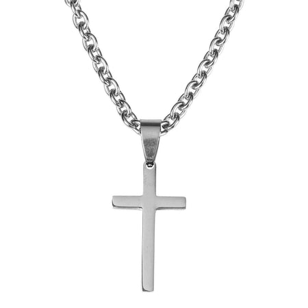 Ph 4:13 Box Cross Stainless 24" Chain by Dicksons, product view 2