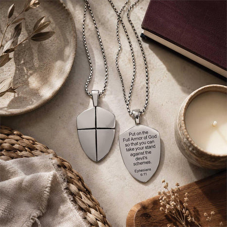 Necklace Full Armor Of God Shield 24L by Dicksons, product view 6