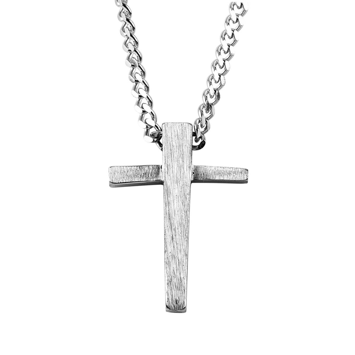 Necklace Tapered Cross Pendant 24L by Dicksons