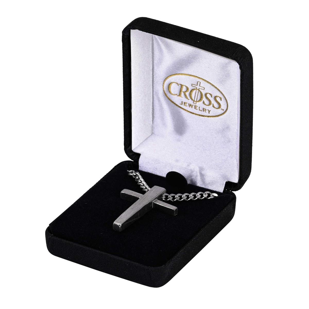 Necklace Tapered Cross Pendant 24L by Dicksons, product view 2