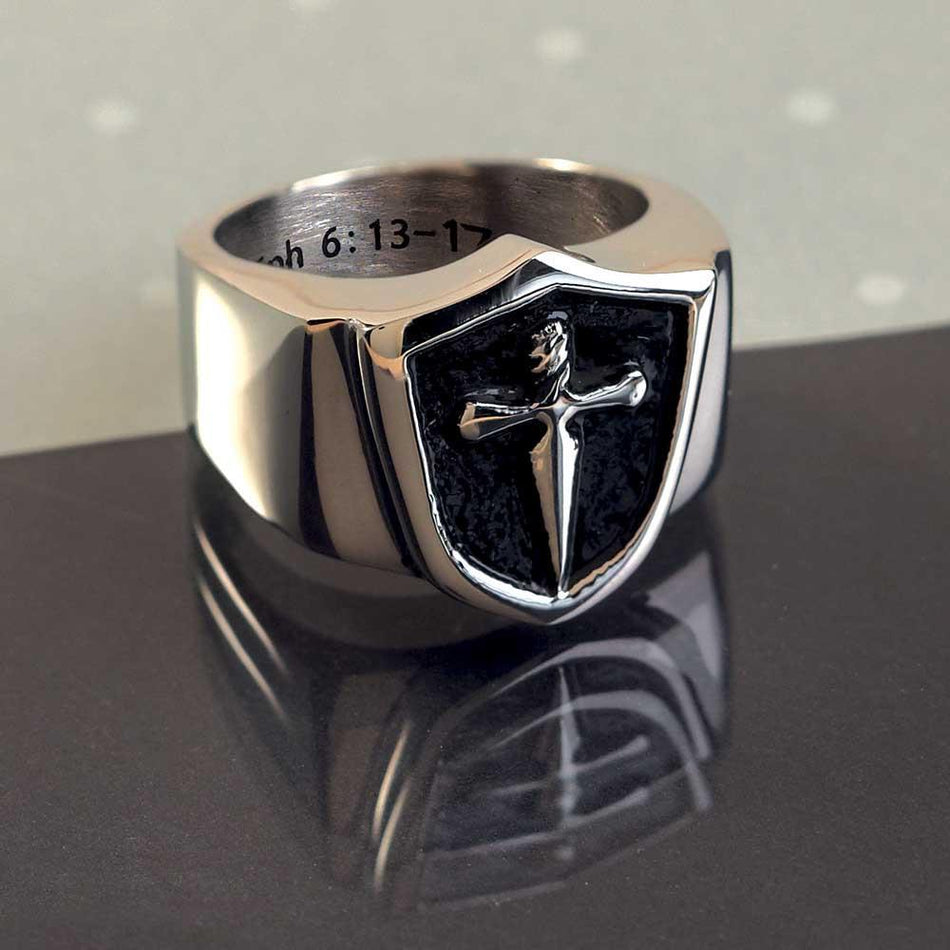 Ring Armor Eph 6:13-17 Stainless Steel Size 11 by Dicksons