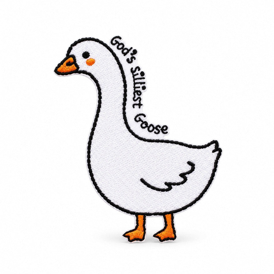 Silly Goose Embroidered Iron-On Patch - Pack of 3 by Swanson Christian Products, product view 2
