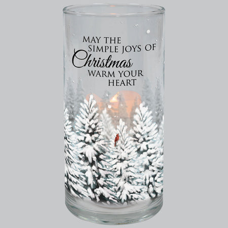 "Simple Joys" Hurricane Candle by Anchor Christian Distributors