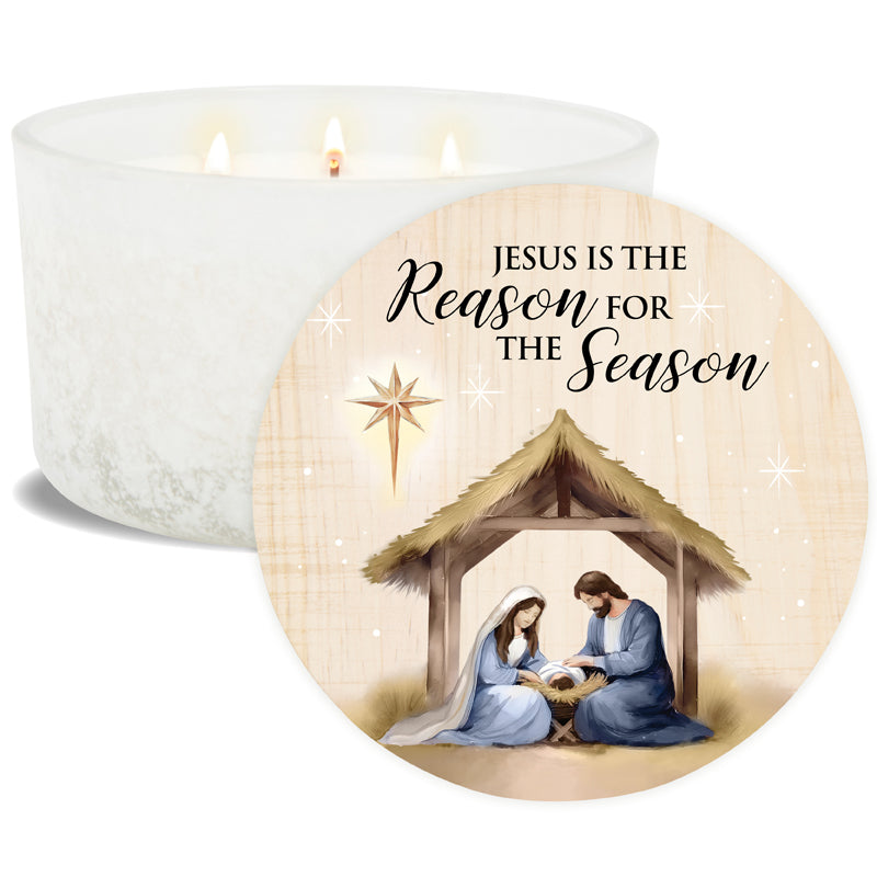 "Reason for the Season" 3-Wick Candle by Anchor Christian Distributors