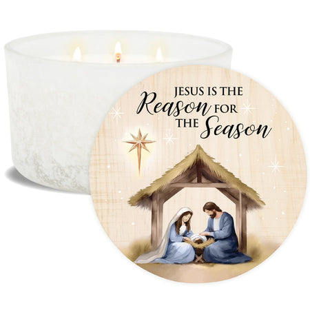 "Reason for the Season" 3-Wick Candle by Anchor Christian Distributors