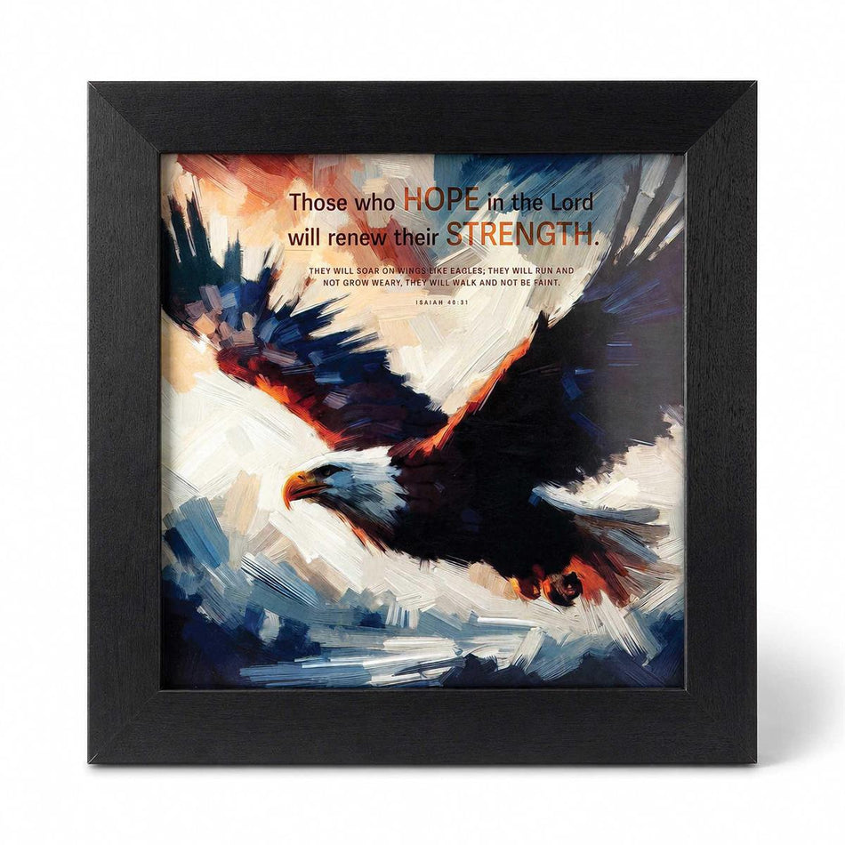 Framed Wall Art Eagle Those Who Hope by Dicksons