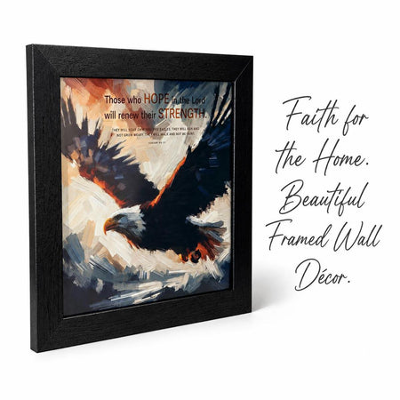 Framed Wall Art Eagle Those Who Hope by Dicksons, product view 2