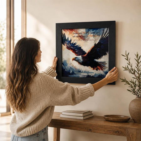 Framed Wall Art Eagle Those Who Hope by Dicksons, product view 6