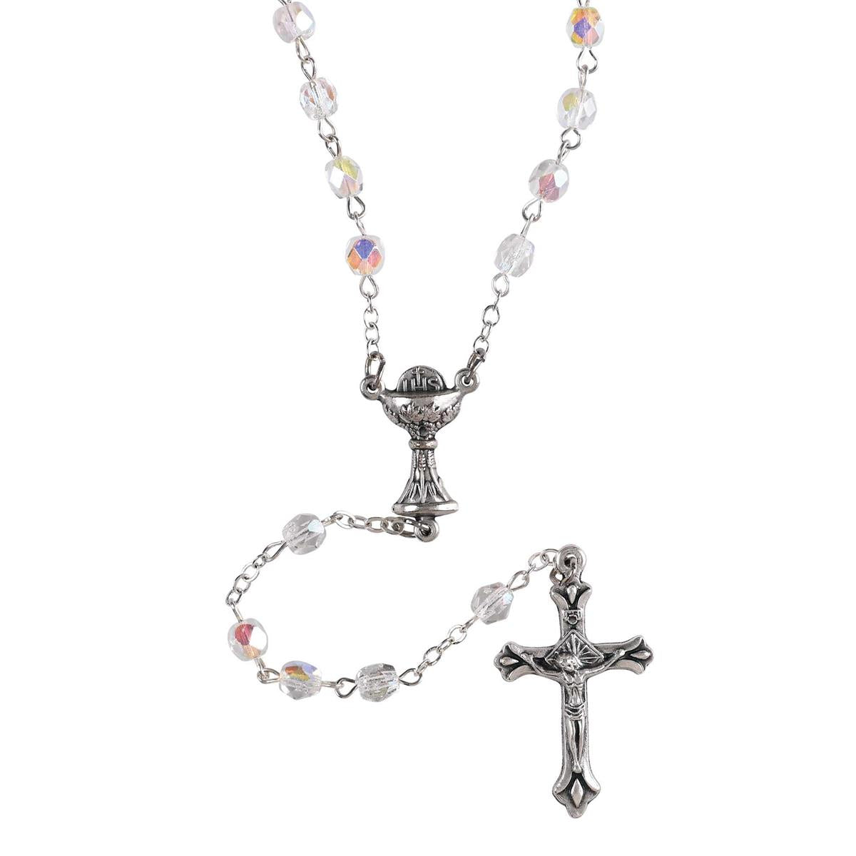 Rosary First Communion Clear Glass 5Mm by Dicksons, product view 2