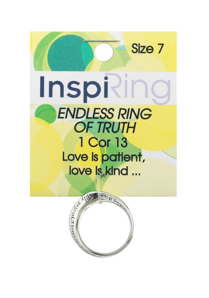 Ring Silver Plated Double Mobius 1COR 13 by Dicksons, product view 4