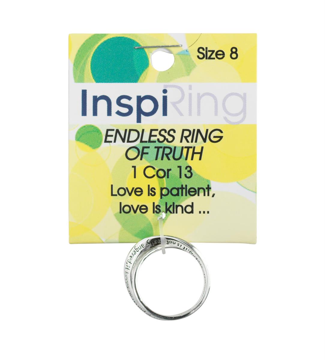 Ring Silver Plated Double Mobius 1COR 13 by Dicksons, product view 6