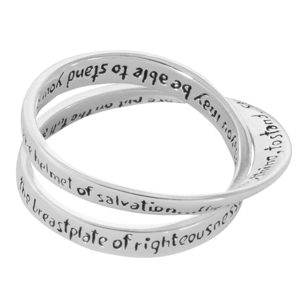 Ring Silver Plated Double Mobius Ep6:13 by Dicksons, product view 4