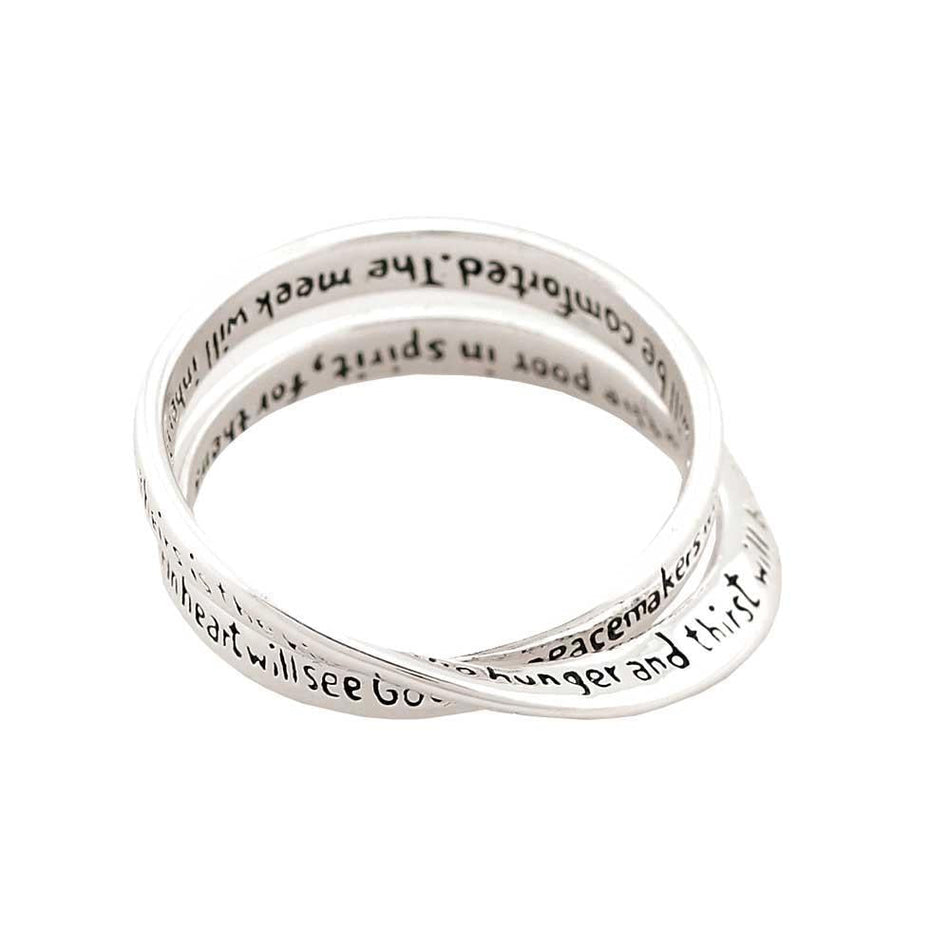 Ring Silver Plated Inspir Double Mt5:3-10 by Dicksons