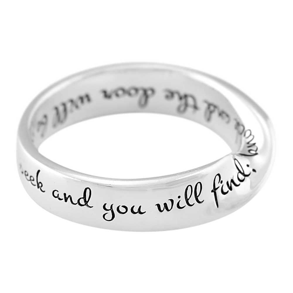 Ring Matt 7:7 Mobius Size 8 by Dicksons