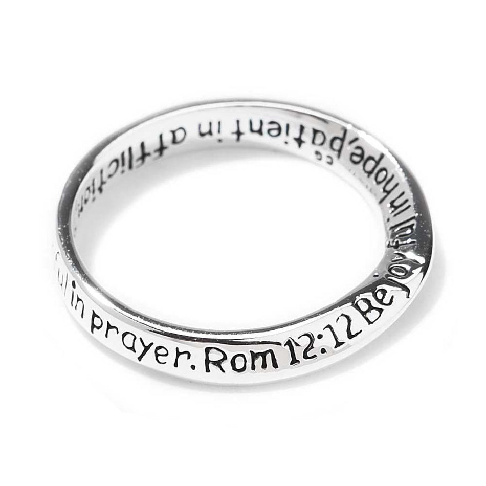 Ring Rom 12:12 Mobius Silver Plated by Dicksons